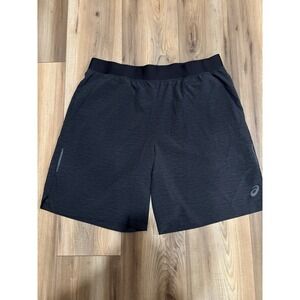 ASICS Men's Athletic Shorts Gray XL  Running Outdoors Lightweight 8.5" Inseam